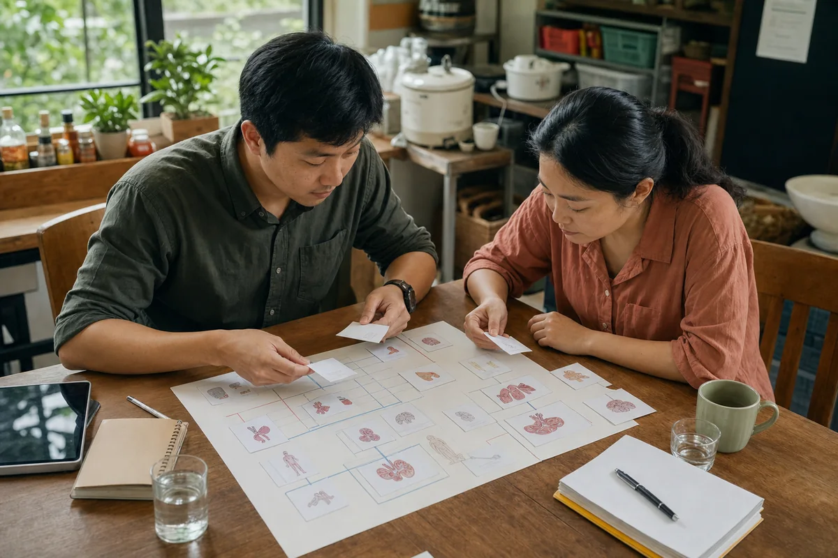 ภาพแสดงลำไส้และจุลินทรีย์เชื่อมโยงกับระบบต่าง ๆ ของร่างกาย ทั้งสมอง ภูมิคุ้มกัน และตับ